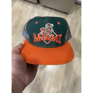 VTG University of Miami Hurricanes The Game Adjustable Snapback Adult Cap Hat